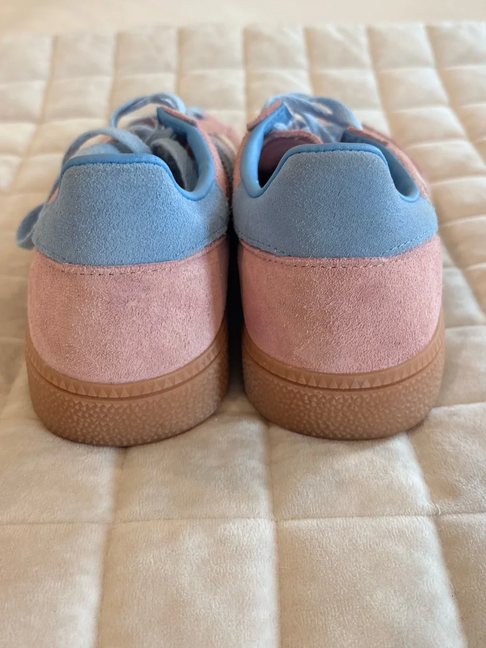 adidas Handball Spezial Semi Pink Spark Blue IG1974 Women Size 8.5 Suede Retro